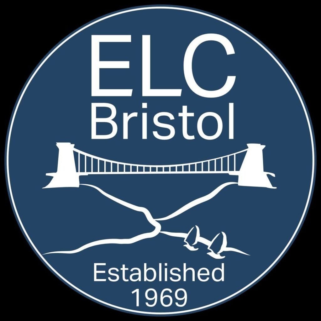 The logo of ELC language school in Bristol.